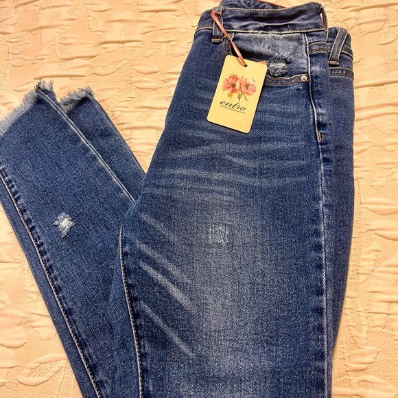 Distressed Blue Jeans - Picture 3 of 3